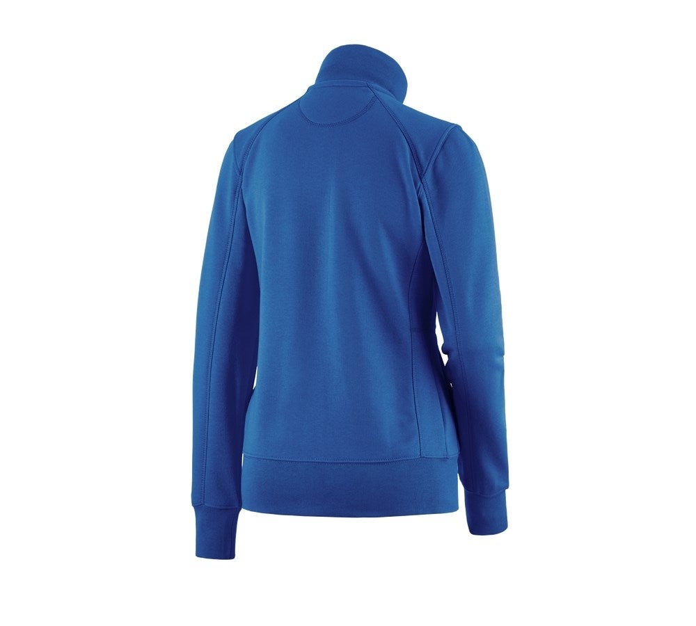 Secondary image e.s. Sweat jacket poly cotton, ladies' gentianblue