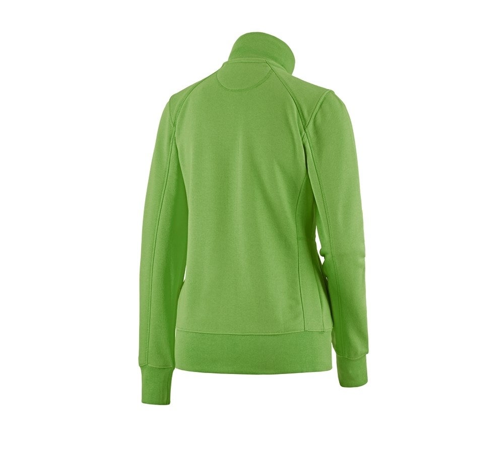 Secondary image e.s. Sweat jacket poly cotton, ladies' seagreen