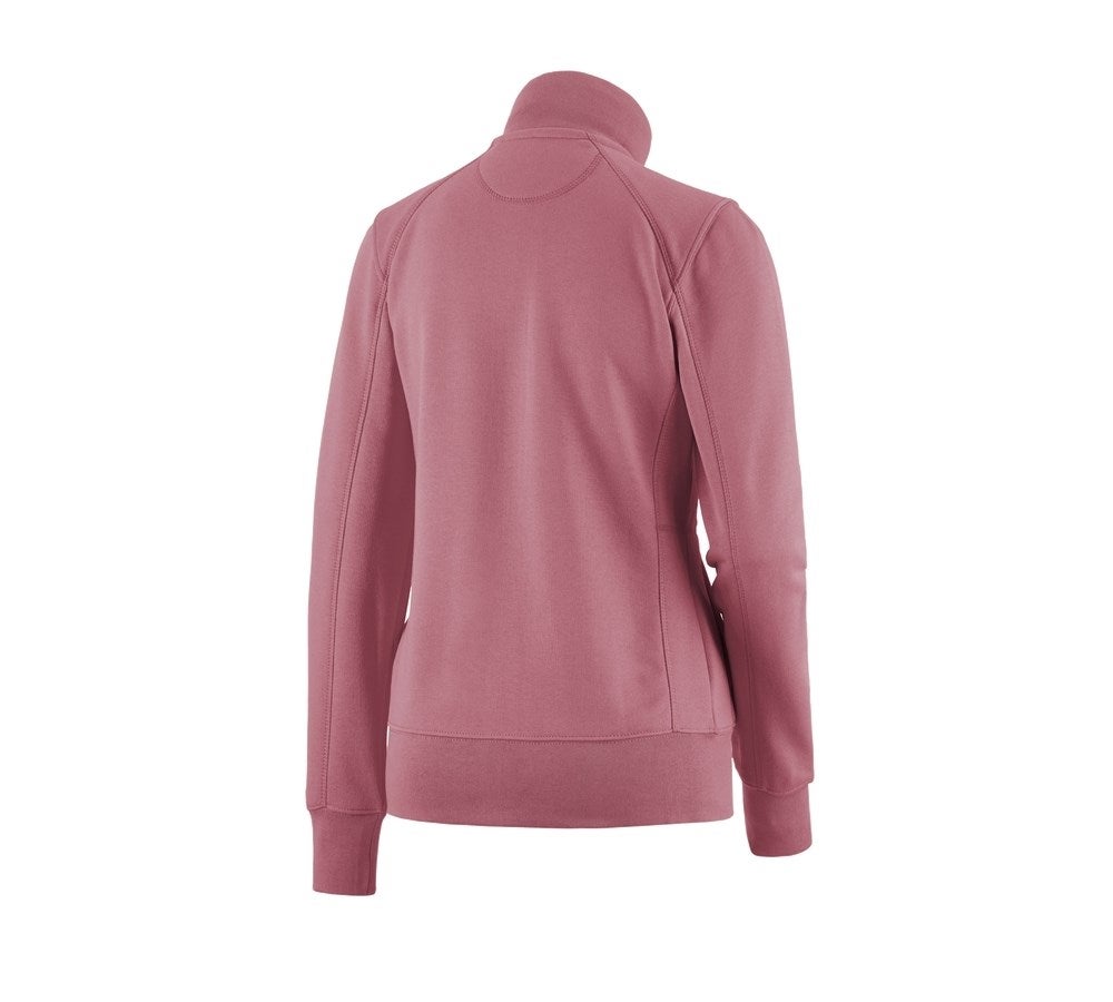 Secondary image e.s. Sweat jacket poly cotton, ladies' antiquepink