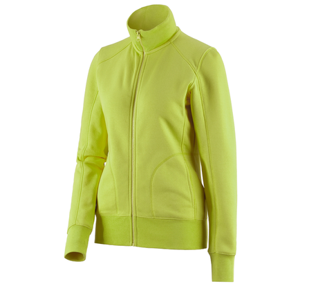 Primary image e.s. Sweat jacket poly cotton, ladies' maygreen