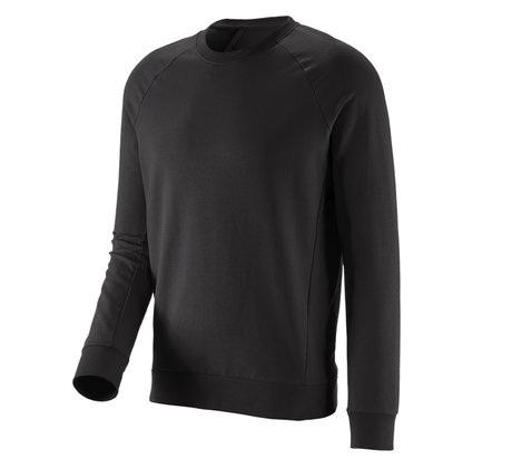 Primary image e.s. Sweatshirt cotton stretch black