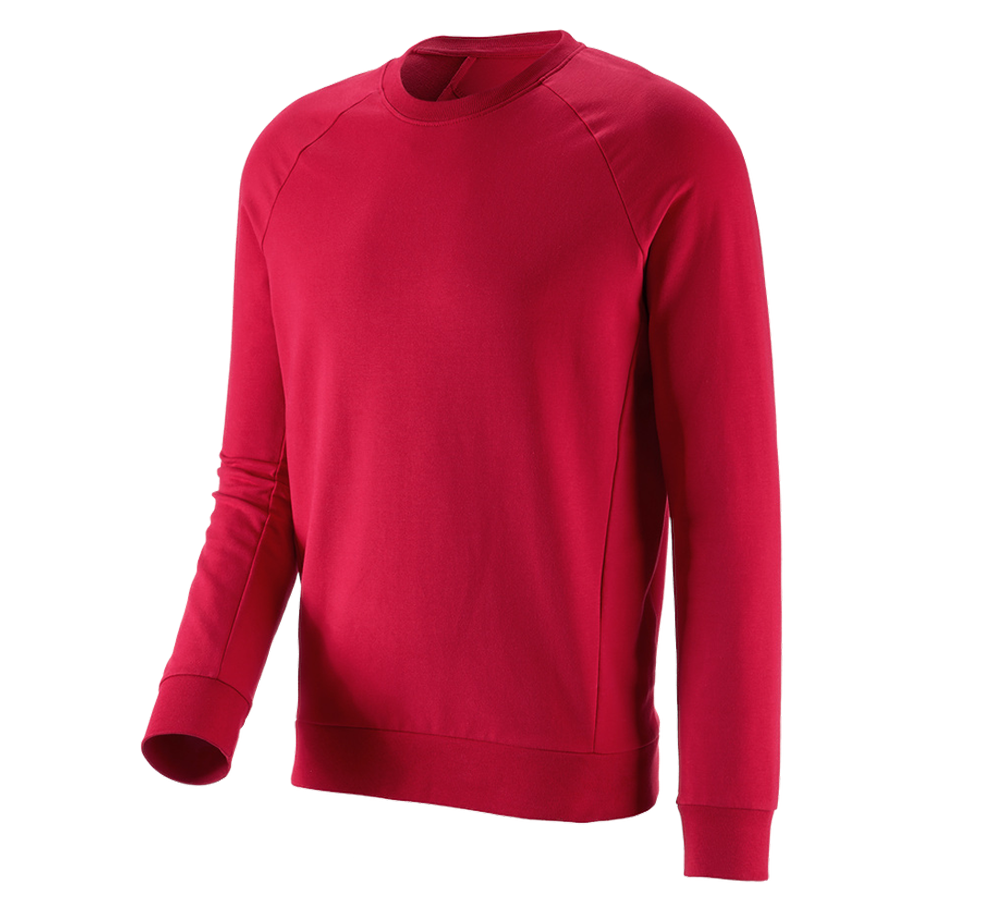 Primary image e.s. Sweatshirt cotton stretch fiery red