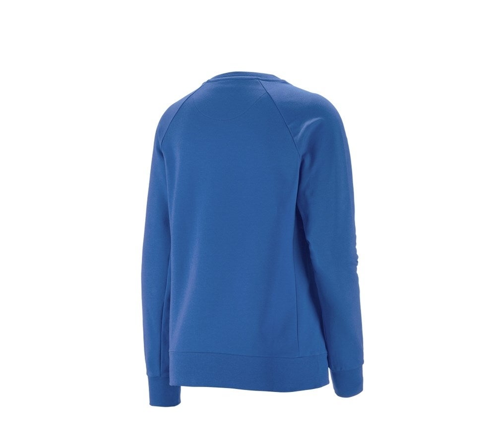 Secondary image e.s. Sweatshirt cotton stretch, ladies' gentianblue