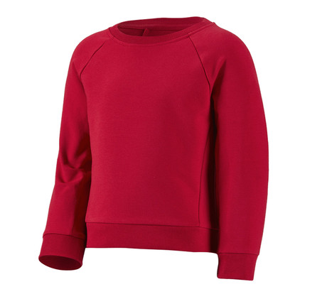 Primary image e.s. Sweatshirt cotton stretch, children's fiery red