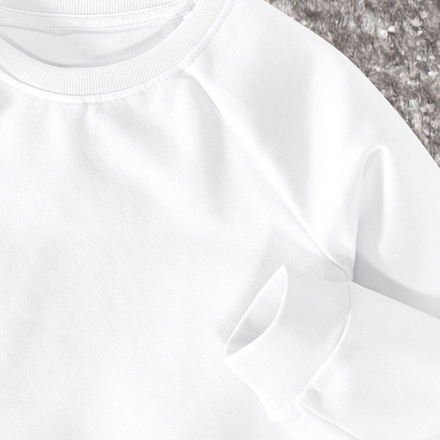 Detailed image e.s. Sweatshirt cotton stretch, children's white
