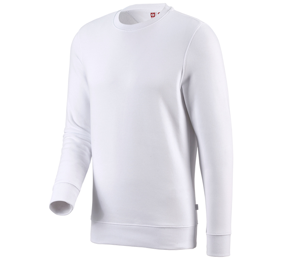 Primary image e.s. Sweatshirt poly cotton white