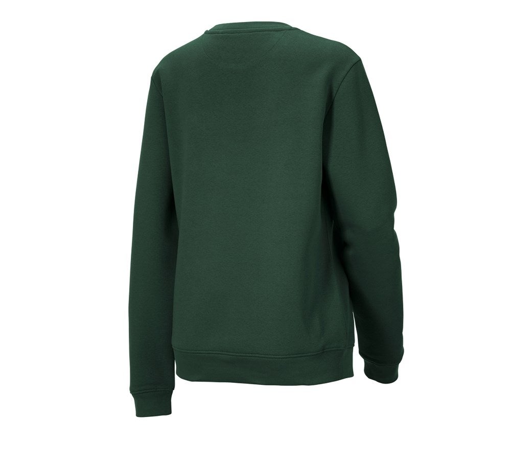 Secondary image e.s. Sweatshirt poly cotton, ladies' green