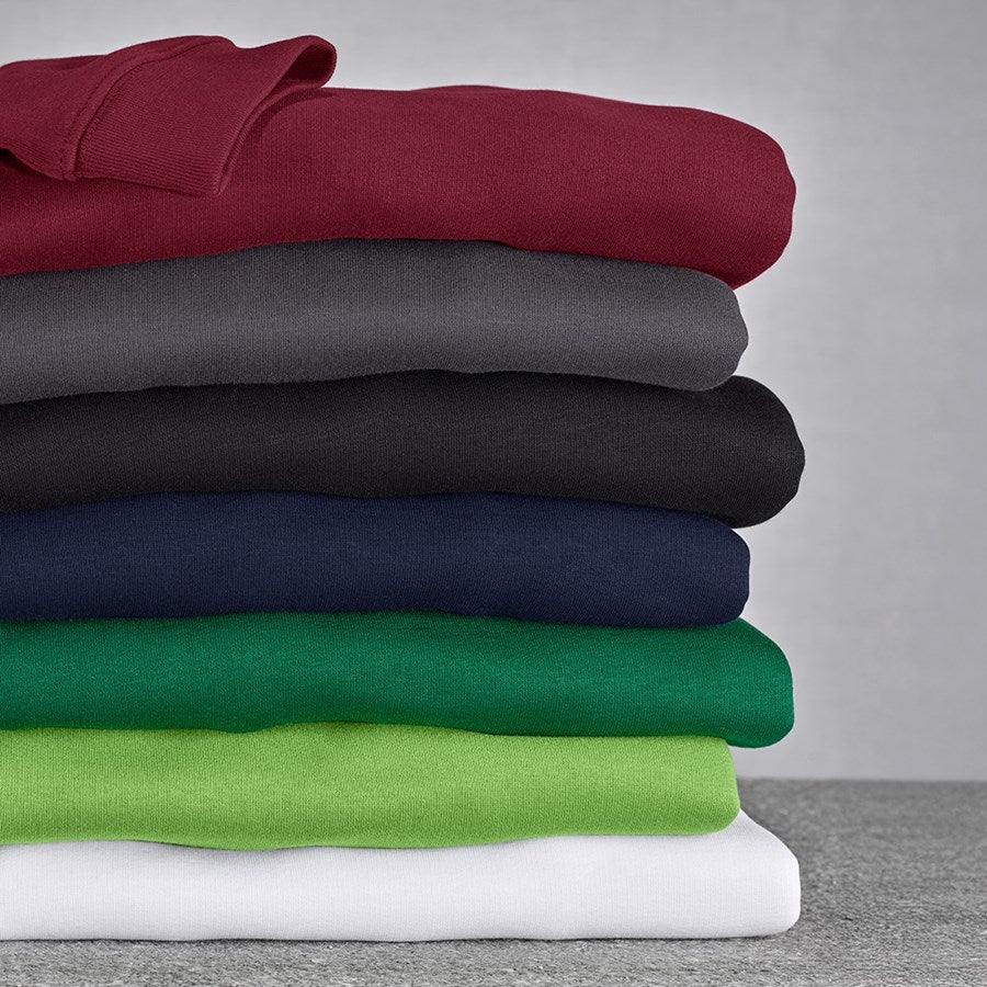 Detailed image e.s. Sweatshirt poly cotton, ladies' white