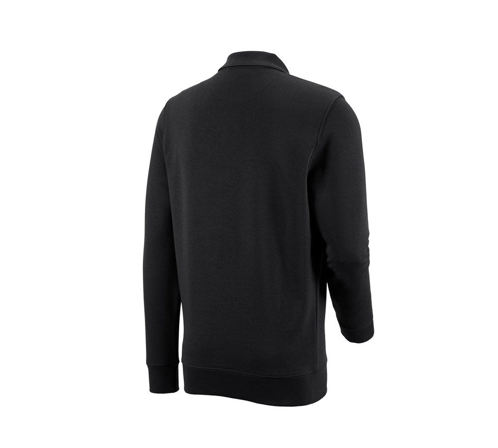 Secondary image e.s. Sweatshirt poly cotton Pocket black