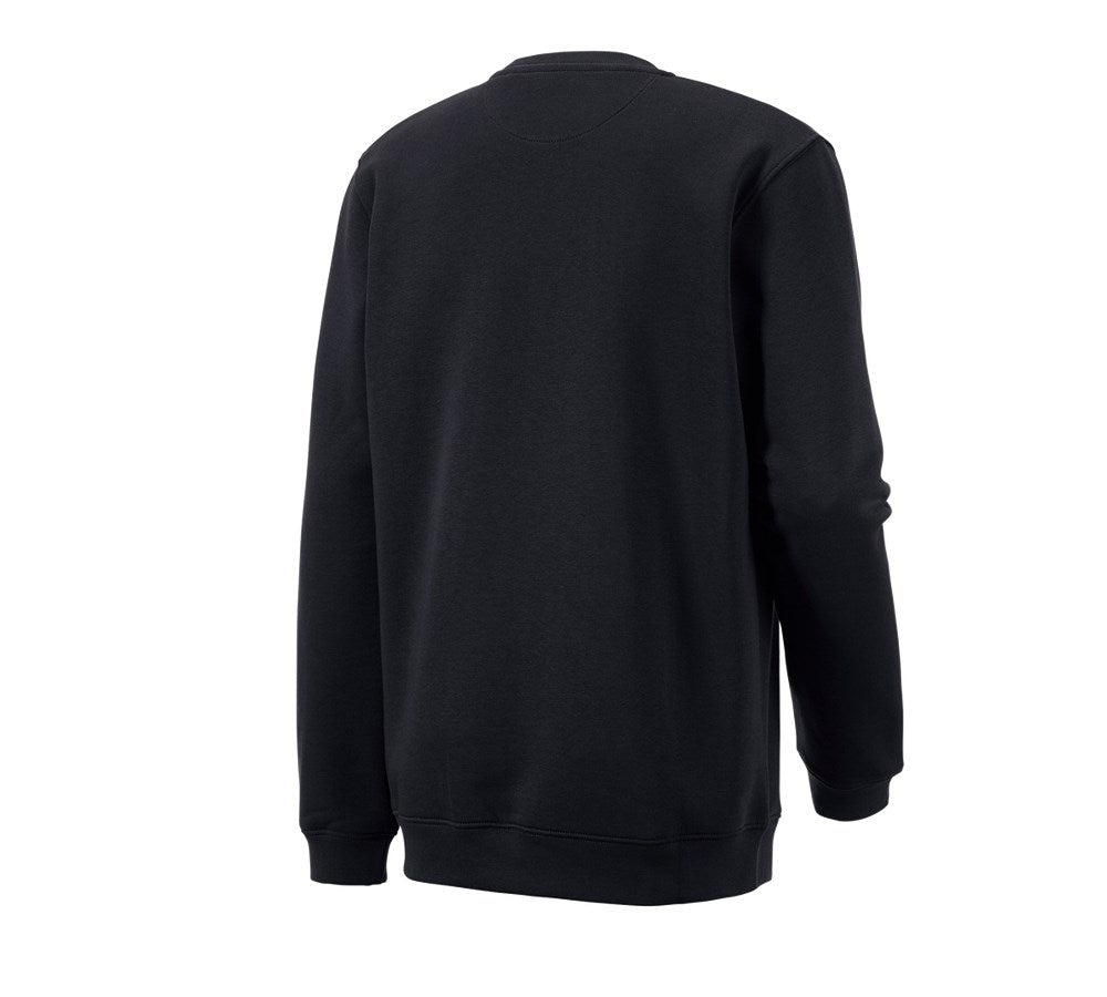 Secondary image e.s. Sweatshirt poly cotton, long fit black