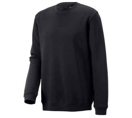 Primary image e.s. Sweatshirt poly cotton, long fit black