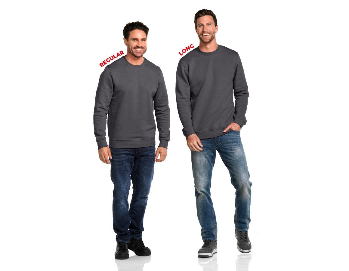 Additional image 2 e.s. Sweatshirt poly cotton, long fit white