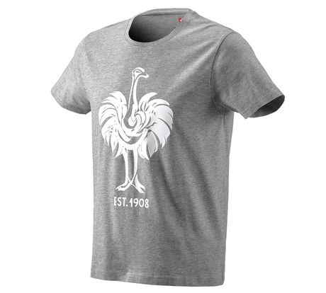 Primary image e.s. T-shirt 1908 grey melange/white