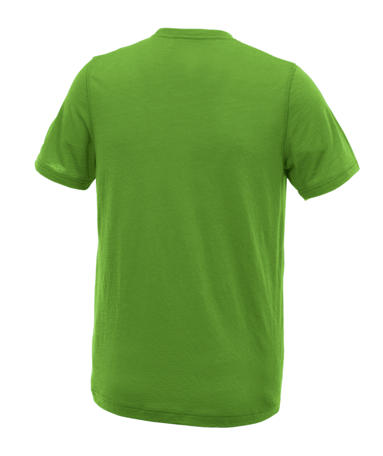 Secondary image e.s. T-shirt Merino light seagreen