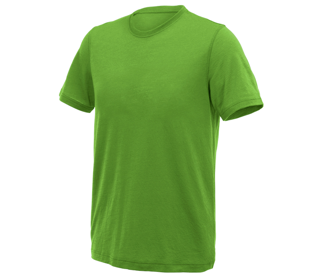 Primary image e.s. T-shirt Merino light seagreen