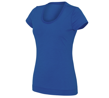Primary image e.s. T-shirt Merino light, ladies' gentianblue