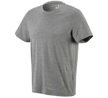 Primary image e.s. T-shirt cotton grey melange