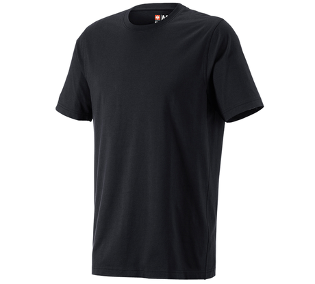 Primary image e.s. T-shirt cotton, long fit black