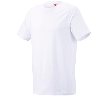 Primary image e.s. T-shirt cotton, long fit white