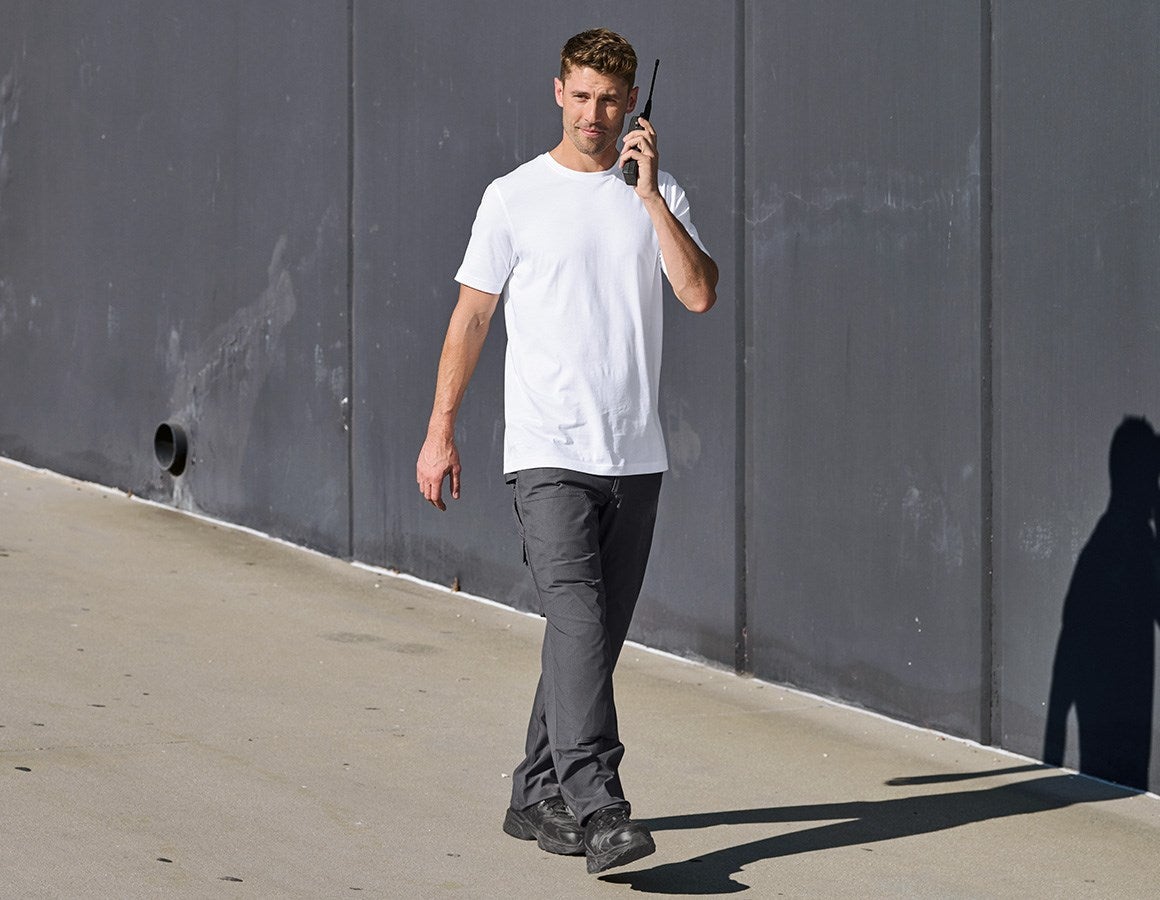 Additional image 2 e.s. T-shirt cotton, long fit white