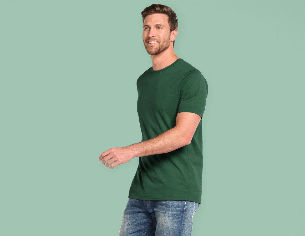 Additional image 1 e.s. T-shirt cotton, long fit green