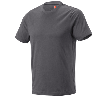 Primary image e.s. T-shirt cotton, slim fit anthracite