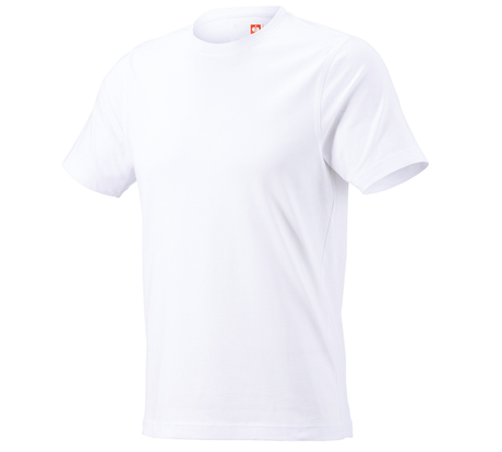 Primary image e.s. T-shirt cotton, slim fit white