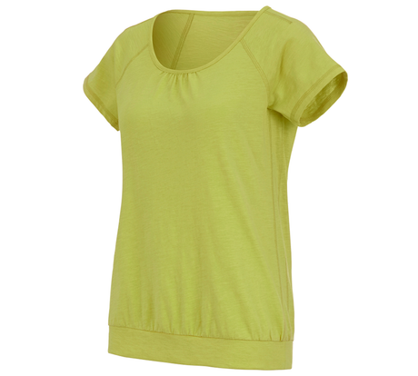 Primary image e.s. T-shirt cotton slub, ladies' maygreen