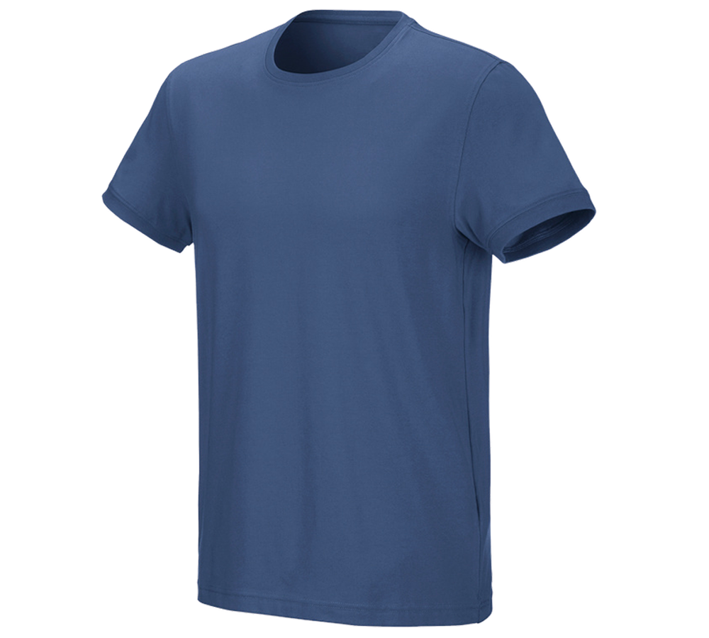 Primary image e.s. T-shirt cotton stretch cobalt