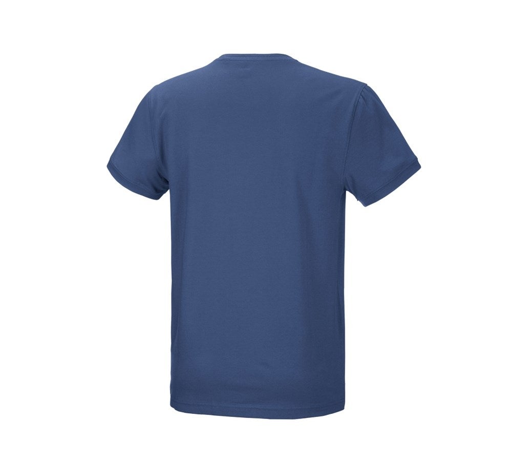 Secondary image e.s. T-shirt cotton stretch cobalt