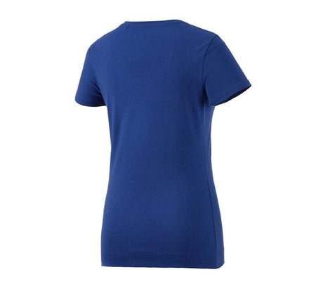Secondary image e.s. T-shirt cotton stretch, ladies' royalblue