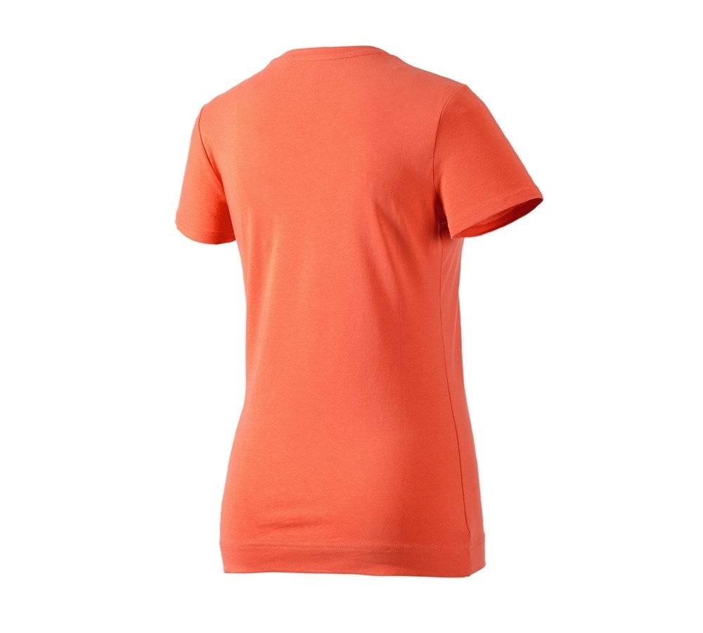 Secondary image e.s. T-shirt cotton stretch, ladies' nectarine