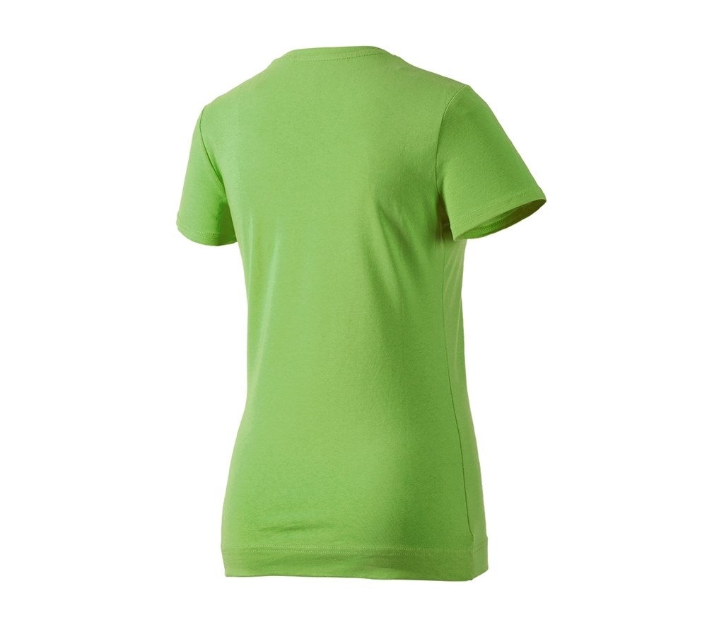 Secondary image e.s. T-shirt cotton stretch, ladies' seagreen