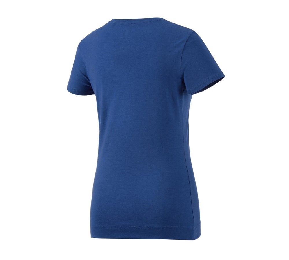 Secondary image e.s. T-shirt cotton stretch, ladies' alkaliblue