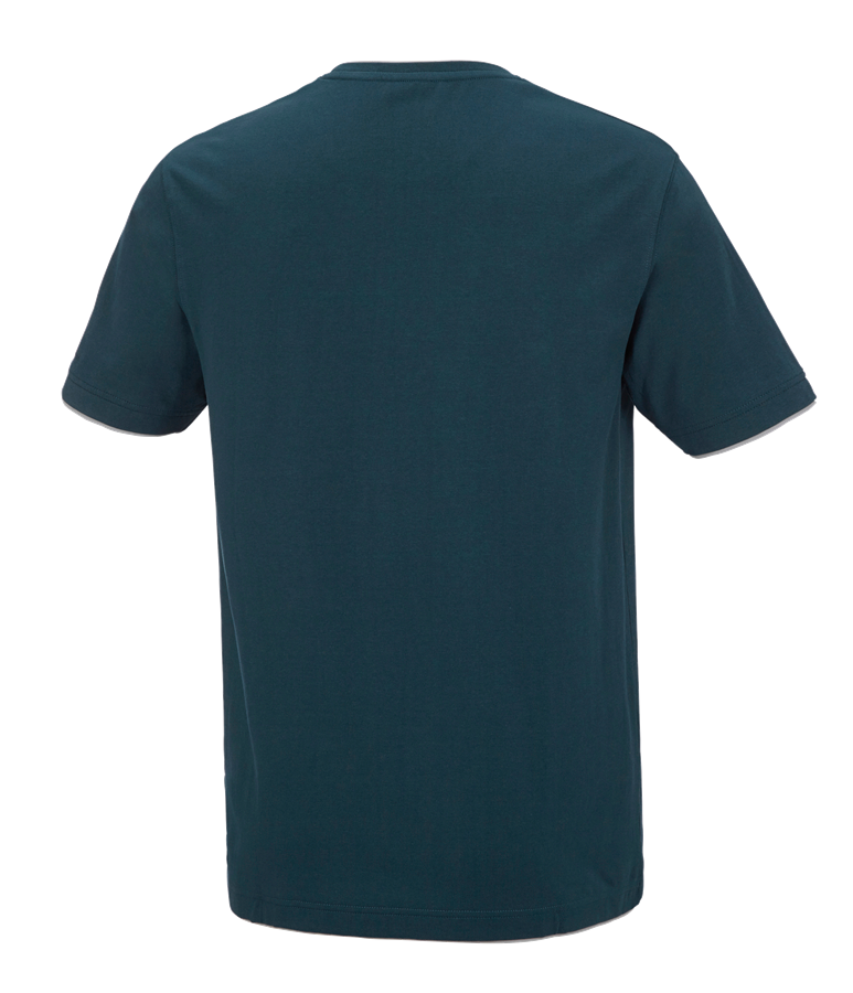 Secondary image e.s. T-shirt cotton stretch Layer seablue/platinum