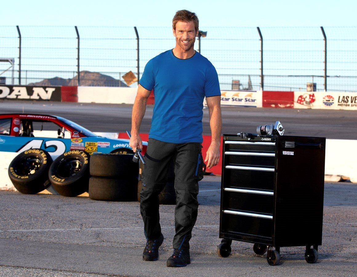 Additional image 1 e.s. T-shirt cotton stretch Layer gentianblue/graphite