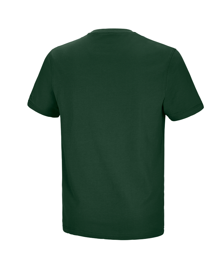 Secondary image e.s. T-shirt cotton stretch Pocket green