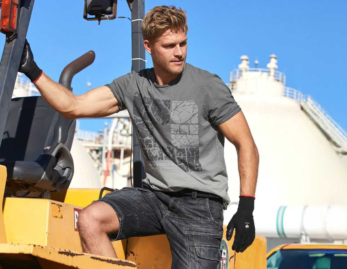 Additional image 1 e.s. T-Shirt denim workwear granite vintage