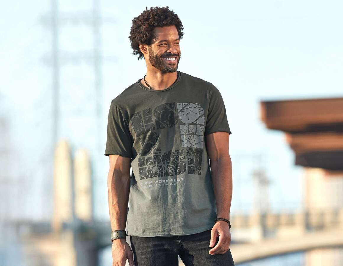Main action image e.s. T-Shirt denim workwear disguisegreen vintage