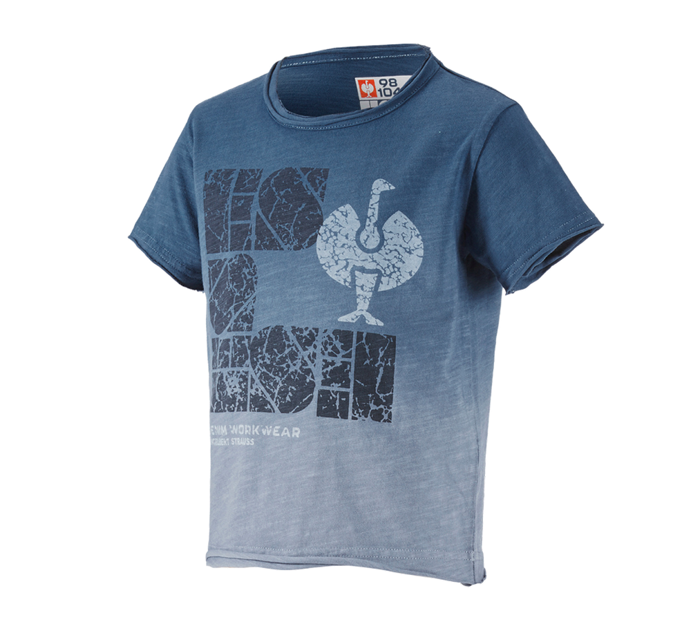 Primary image e.s. T-Shirt denim workwear, children's antiqueblue vintage