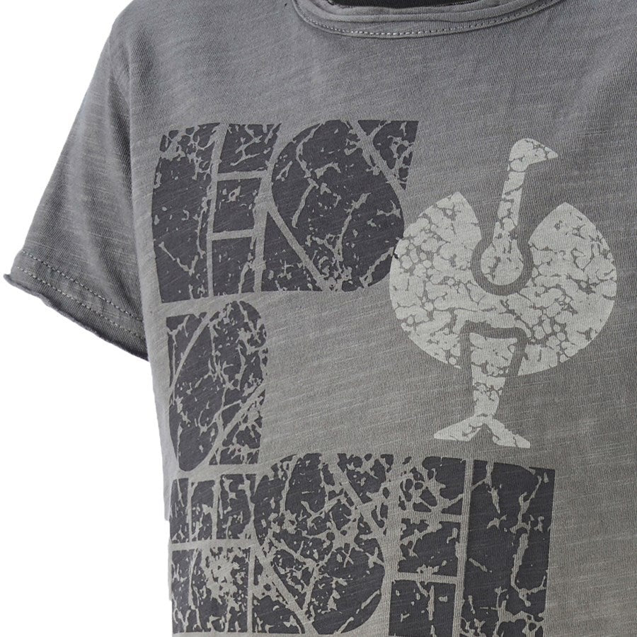 Detailed image e.s. T-Shirt denim workwear, children's granite vintage