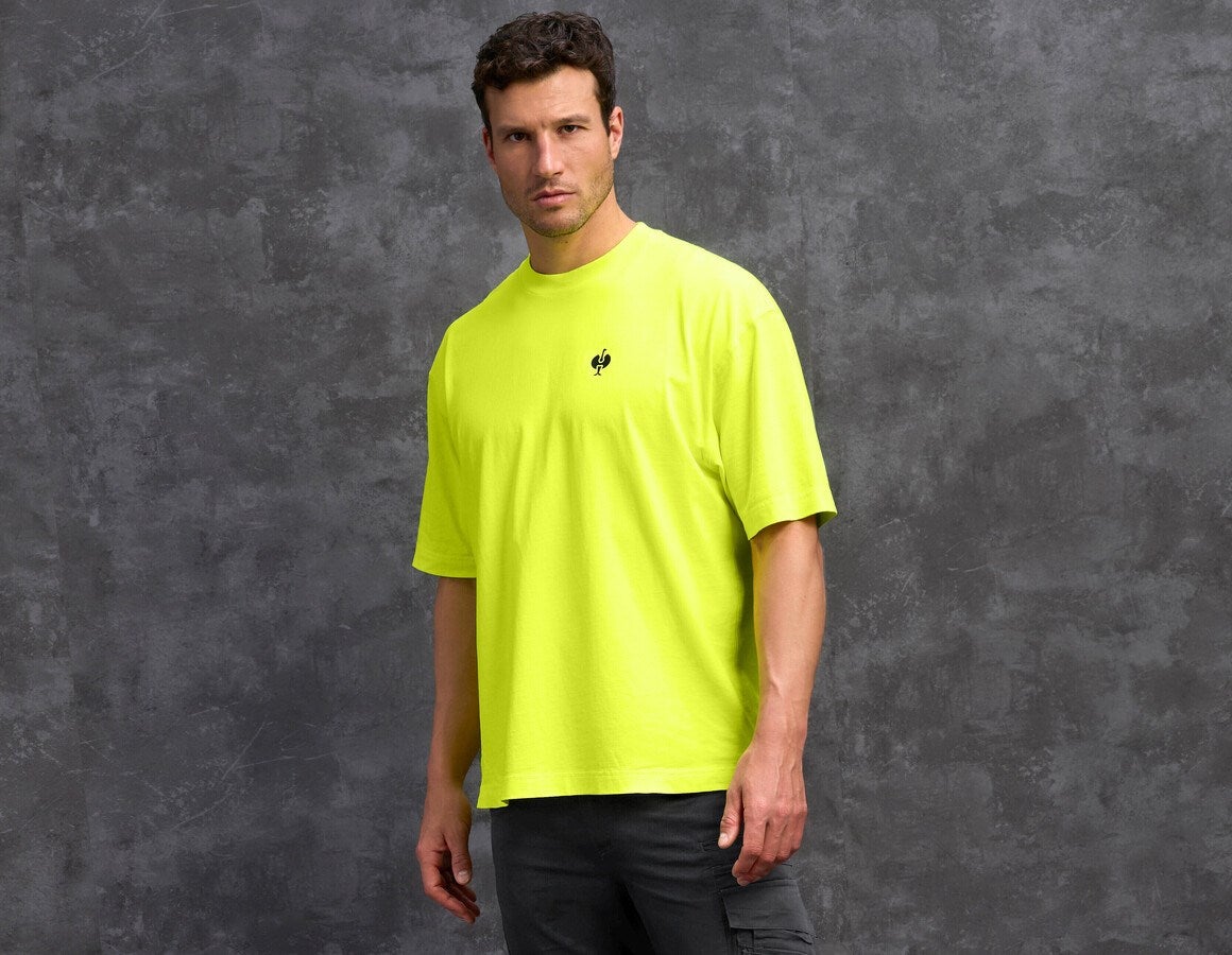 Main action image e.s. T-shirt neon neonyellow vintage