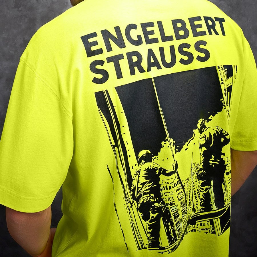 Detailed image e.s. T-shirt neon neonyellow vintage