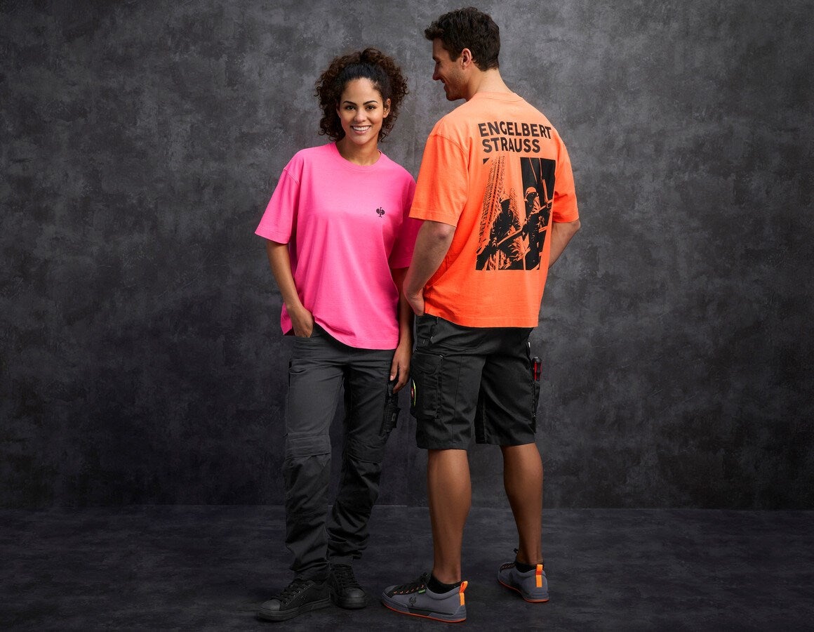 Additional image 2 e.s. T-shirt neon, ladies' neonpink vintage