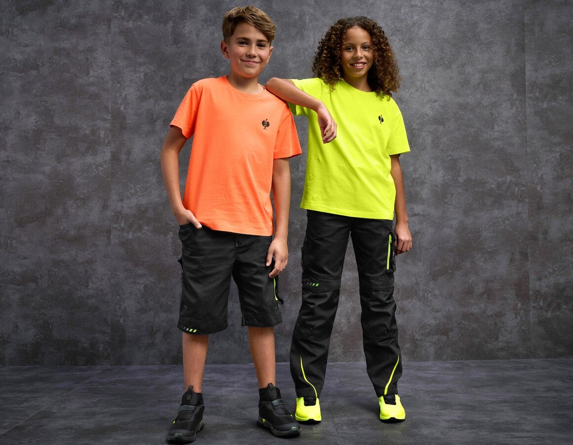 Additional image 3 e.s. T-shirt neon, children's neonyellow vintage