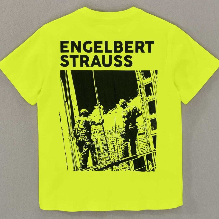 Detailed image e.s. T-shirt neon, children's neonyellow vintage
