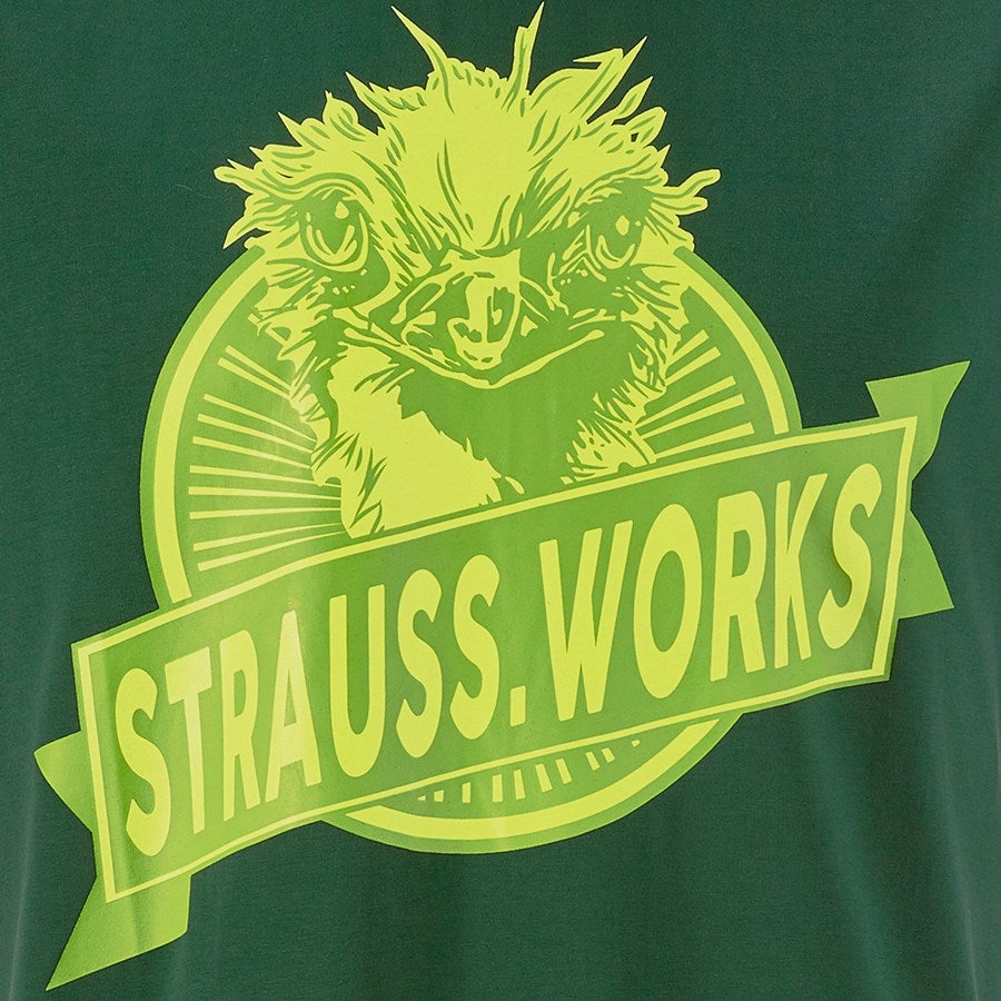 Detailed image e.s. T-shirt strauss works green