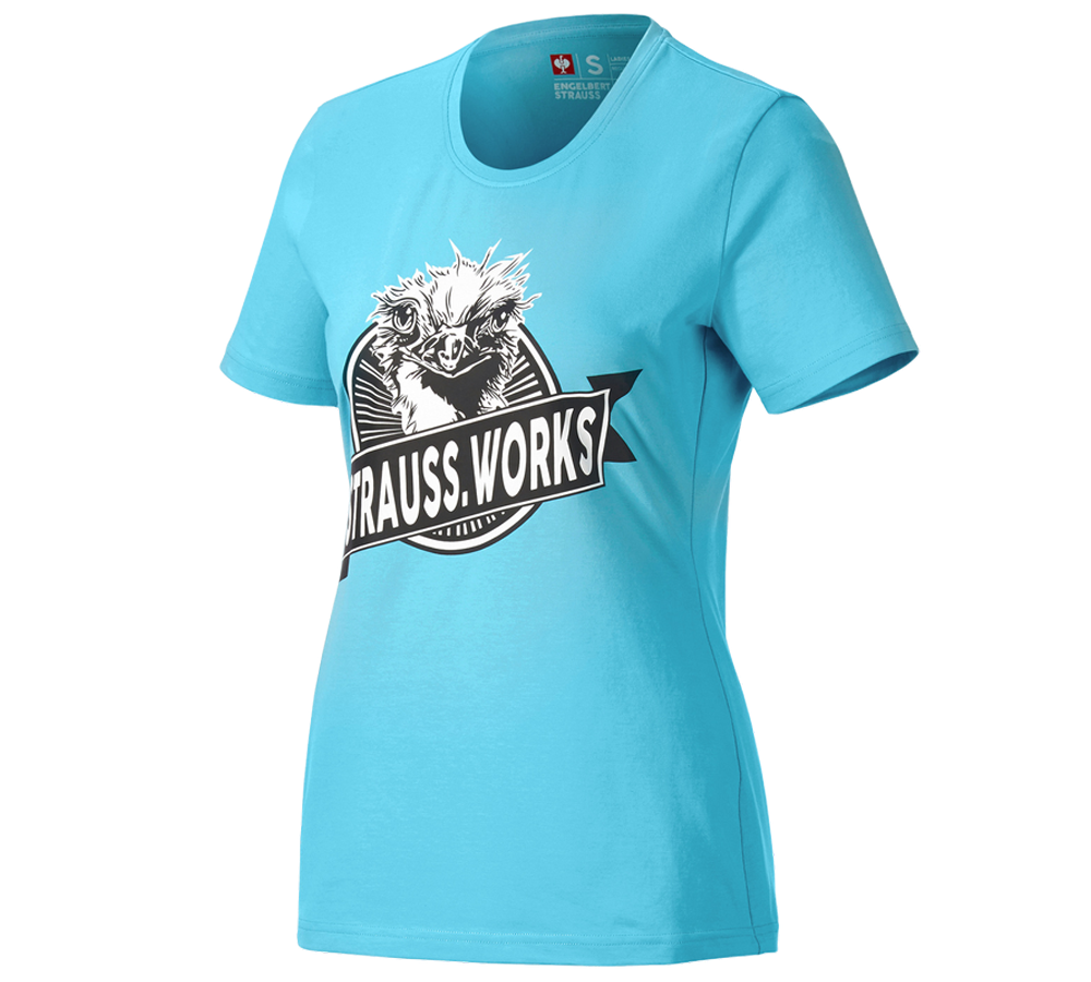 Primary image e.s. T-shirt strauss works, ladies' lapisturquoise
