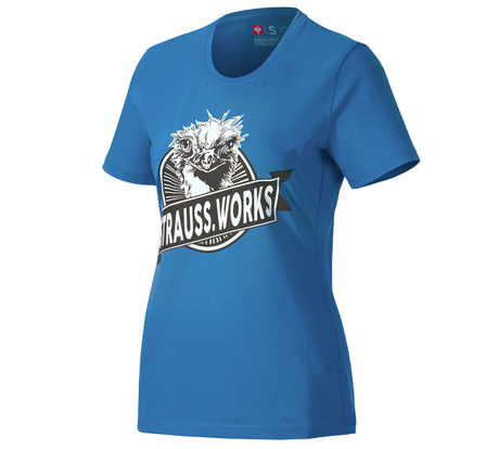 Primary image e.s. T-shirt strauss works, ladies' gentianblue