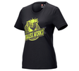 Primary image e.s. T-shirt strauss works, ladies' black/high-vis yellow